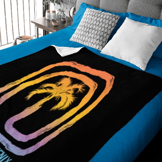 Cool Phoenix Arizonna Palm Tree Souvenir Vacation Baby Blankets