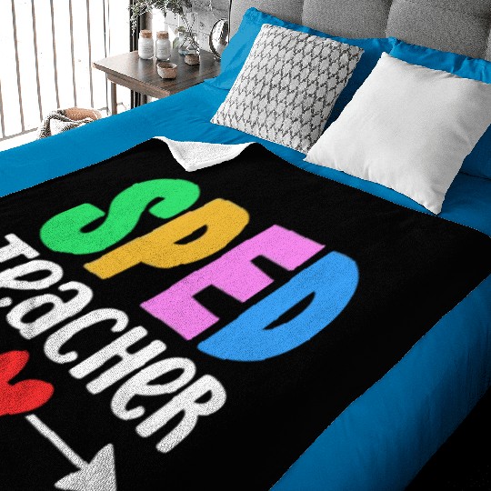 Sped Teacher Special Education Cute Awareness Baby Blankets