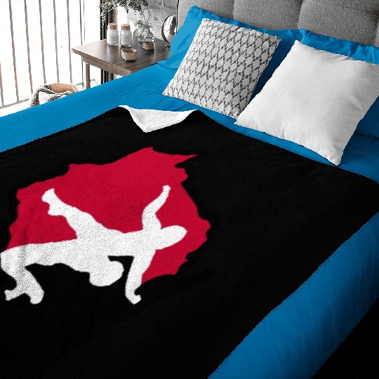 Wisconsin Wrestling Baby Blankets