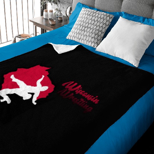 Wisconsin Wrestling Baby Blankets