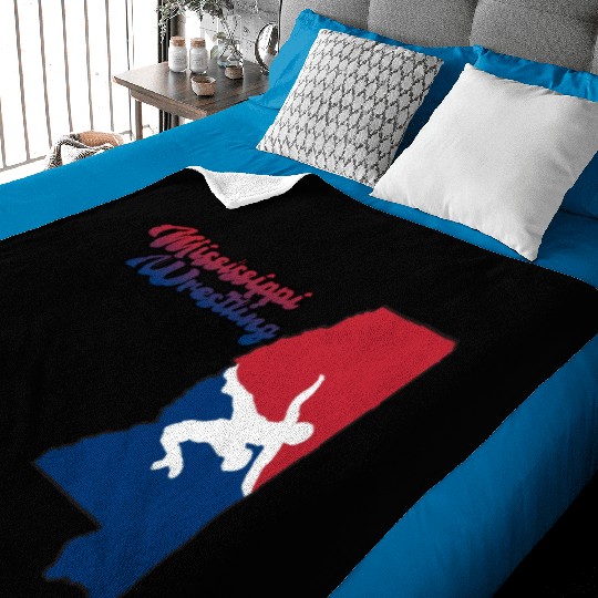 Mississippi Wrestling Baby Blankets