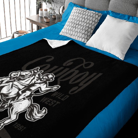COWBOY WILD WEST TEXAS 1991 Baby Blankets