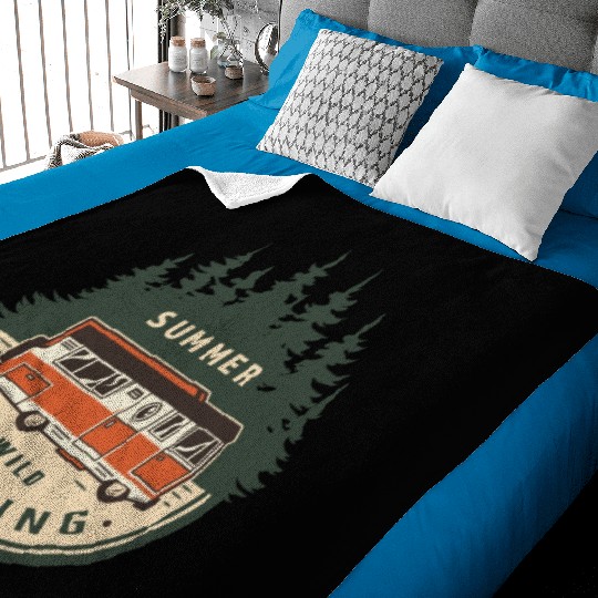 SUMMER WILD CAMPING Baby Blankets