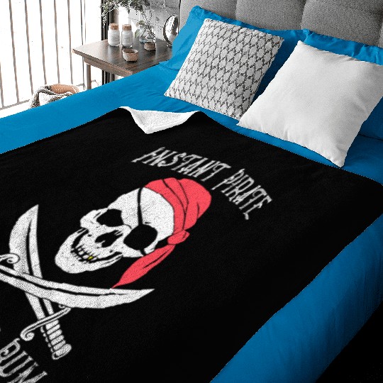 Instant Pirate Just Add Rum for Gasparilla or Baby Blankets
