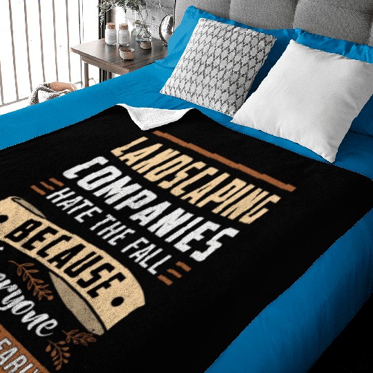 Landscaping Four Garden Landscaper Seasons Funny Baby Blankets