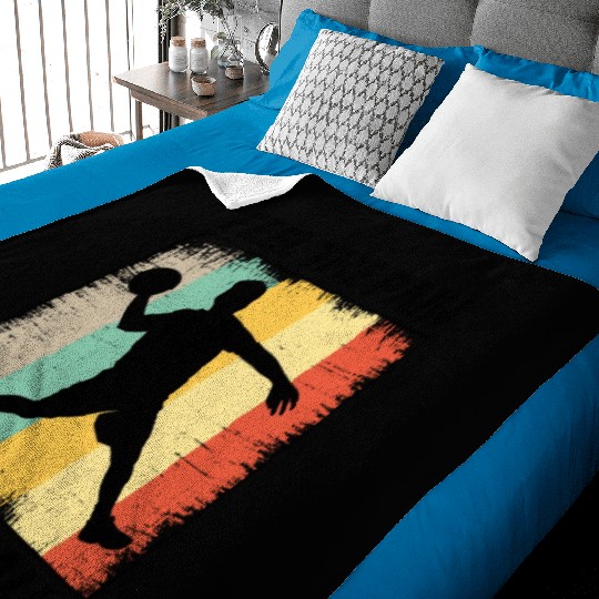 Dodgeball Player Coach Team Sports Vintage Retro Baby Blankets