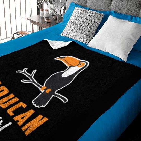 Toucan Do It Bird Watcher Watching Retro Toucans Baby Blankets