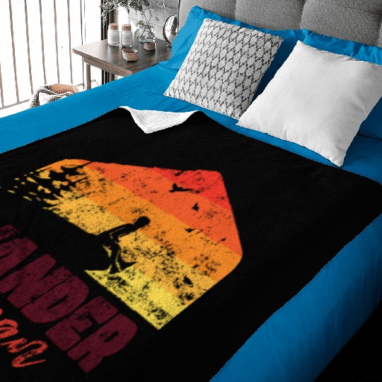 Wander Women in the nature Baby Blankets