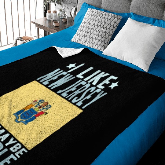 New Jersey Flag US State Baby Blankets