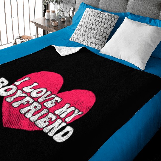 I love my boyfriend Baby Blankets