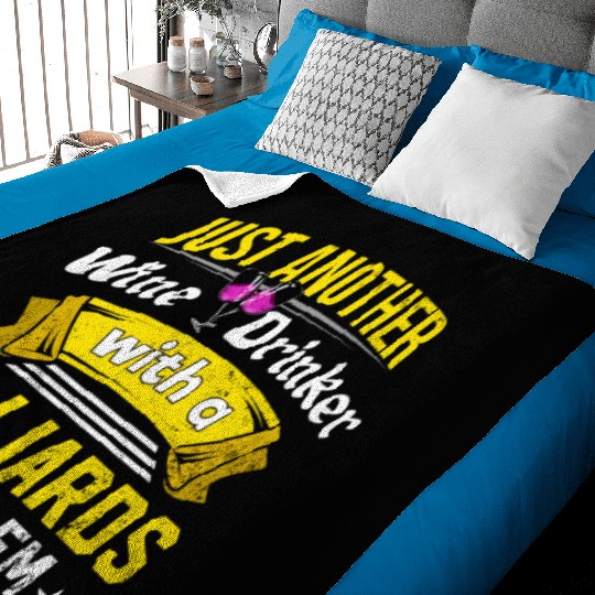 Wine Drinker with Billiards Problem Wine Lover Fun Baby Blankets