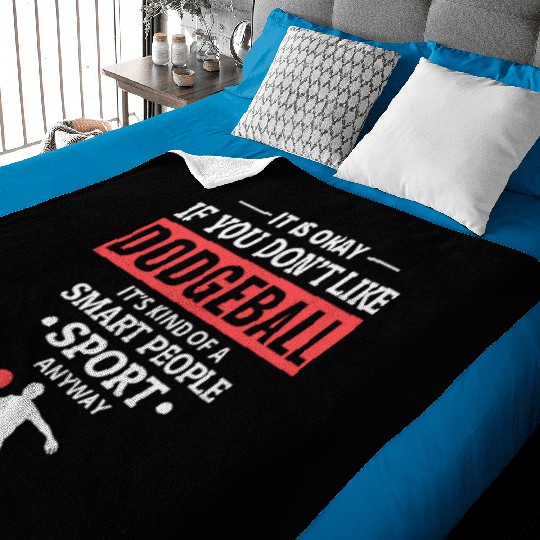 Dodgeball Player Coach Team Sports Funny Baby Blankets