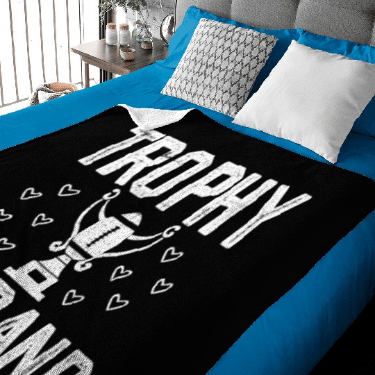 Trophy Husband Baby Blankets Funny Baby Blankets