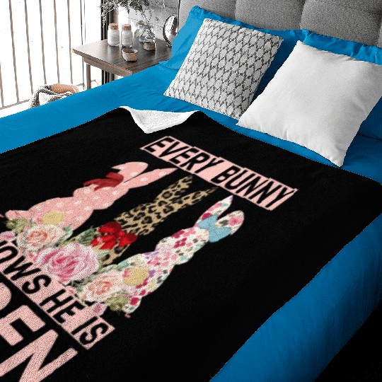 Funny Easter Jesus, Every Bunny Knows He Is Risen Baby Blankets