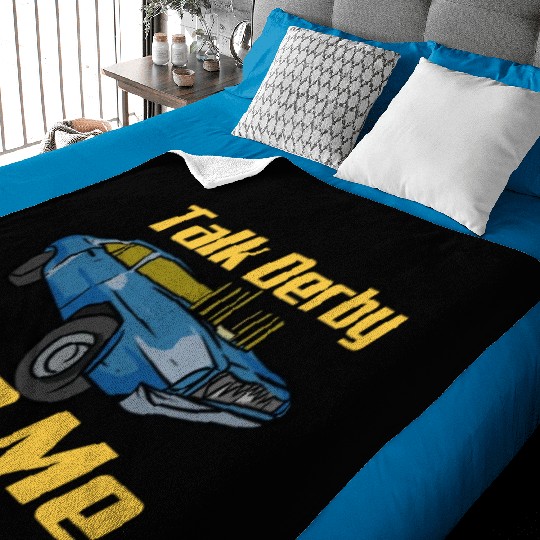 Demolition Derby Car Demo Derby Driver Baby Blankets