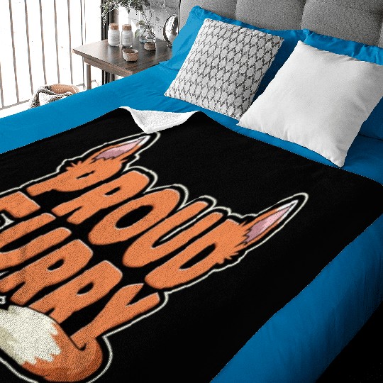 Furry Proud Furry Fox Wolf Anime Fursuit Fursona Baby Blankets