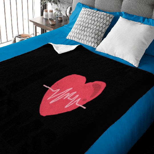 I Love Muscle Mommies Baby Blankets