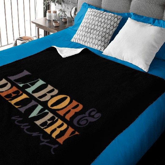 Labor and Delivery Nurse ,L&D RN,Maternity Babies Baby Blankets