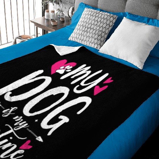 My Dog Is My Valentine Baby Blankets Outfit for Dog Lover