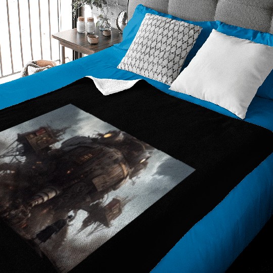 Dangerous Crab like Steampunk machine abstract Baby Blankets