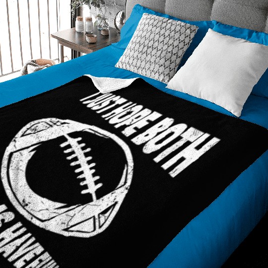 I Just Hope Both Teams Have Fun Sports American Baby Blankets
