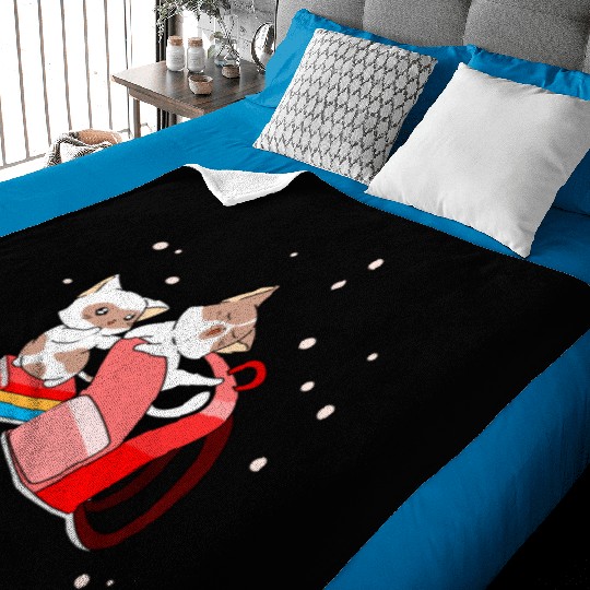 Cute Kittens School Books Bag Back To School Baby Blankets