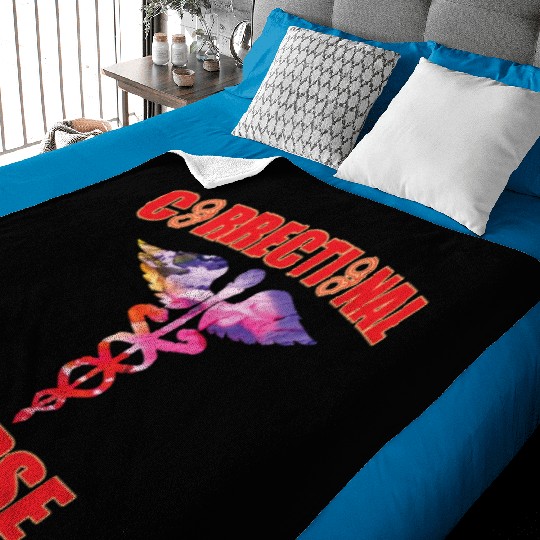 Great Correctional Nurse Design Prison Nurse Baby Blankets