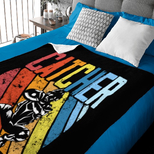 Baseball Lover Baseball Player Baseball Catcher Baby Blankets