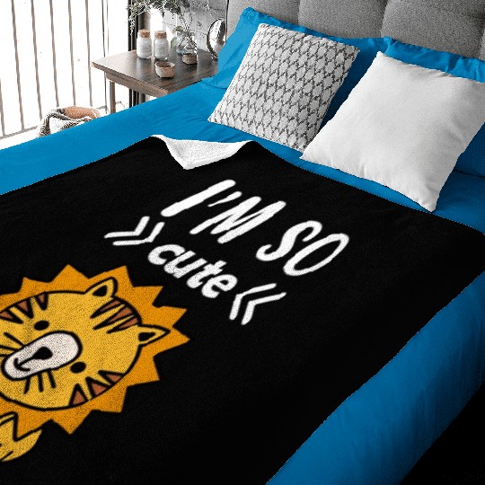 I m So Cute Lion Children Lion Baby Blankets