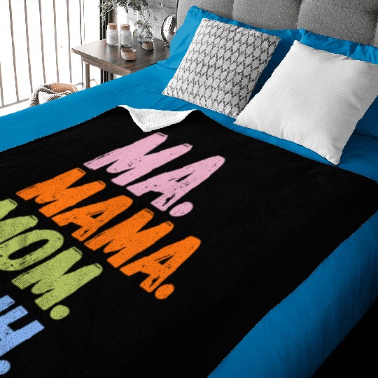 MA MAMA MOM BRUH Baby Blankets