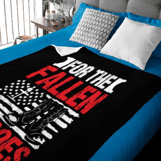 Soldier for fallen heroes military army veteran Baby Blankets
