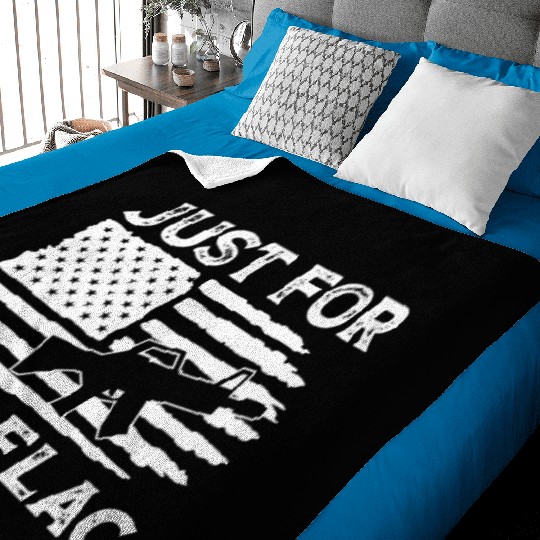 Soldier just for flag military army veteran Baby Blankets