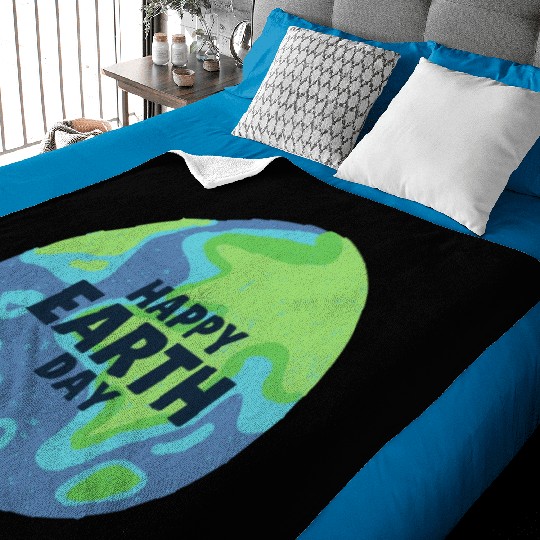 Happy Earth Day Baby Blankets