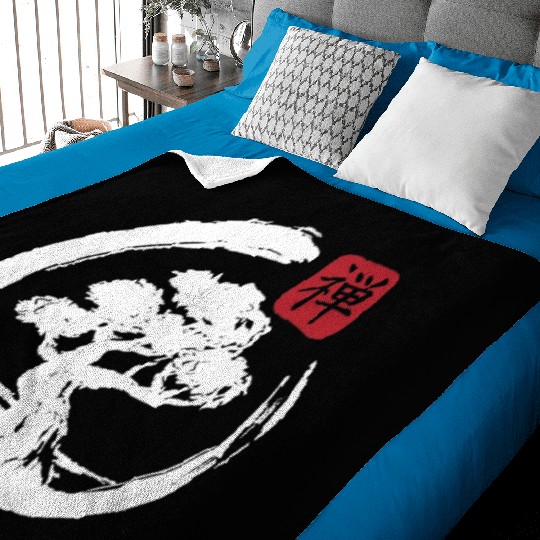 Aesthetic Japanese Bonsai Japan Art Japanese Baby Blankets