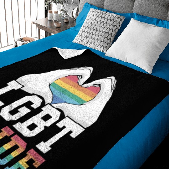 Gay Rights Rainbow Pride Month LGBTQ Gay Pride Baby Blankets