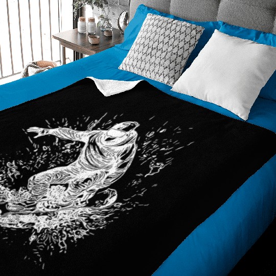 Cool Mountaineering Jump Style Snowboard Move Baby Blankets