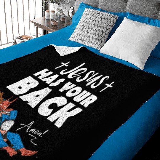 Gospel Mma Brazilian Jiujitsu Cartoon Bjj Art Baby Blankets