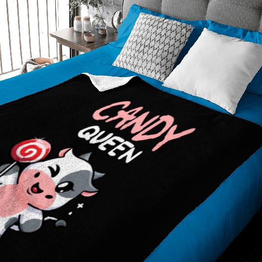 Candy Queen I Lollipop I Cow I Kids I Candy Baby Blankets