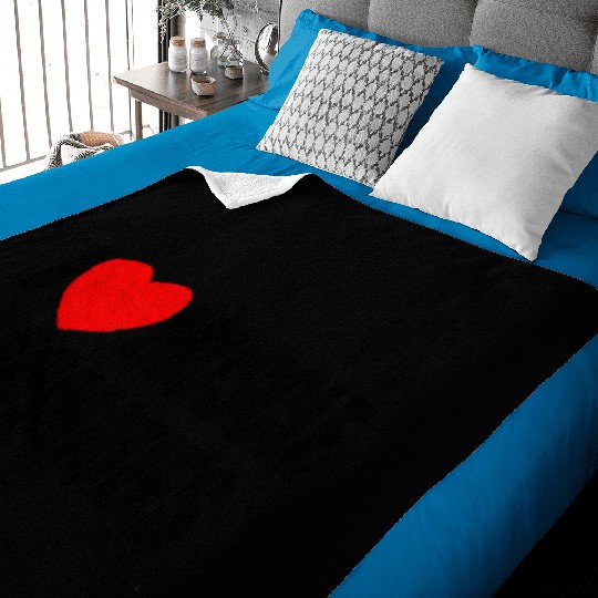 I Love Muscle Mommies Red Heart Muscle Mommies Baby Blankets