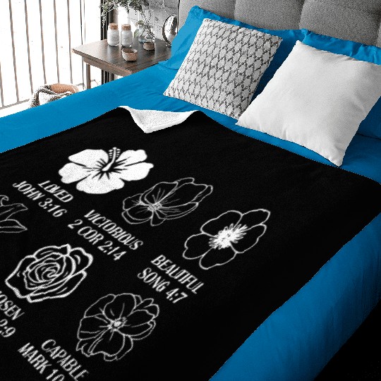 Loved John 3:16 Victorious 2 Cor 2:14 Baby Blankets