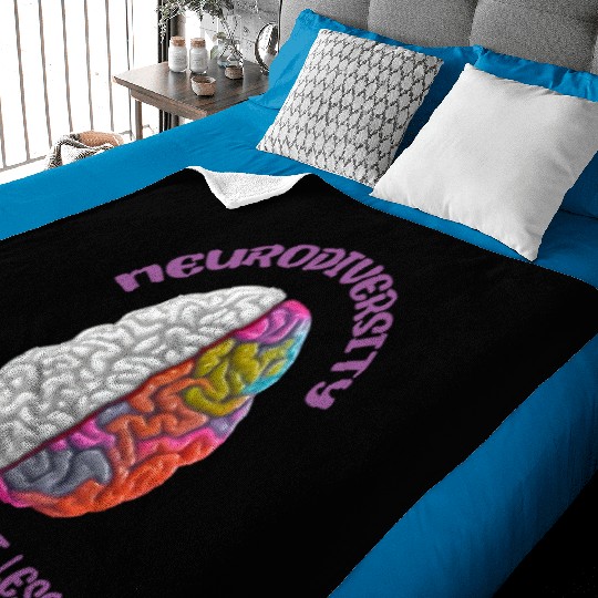 "Different, Not Less" Neurodiversity Baby Blankets