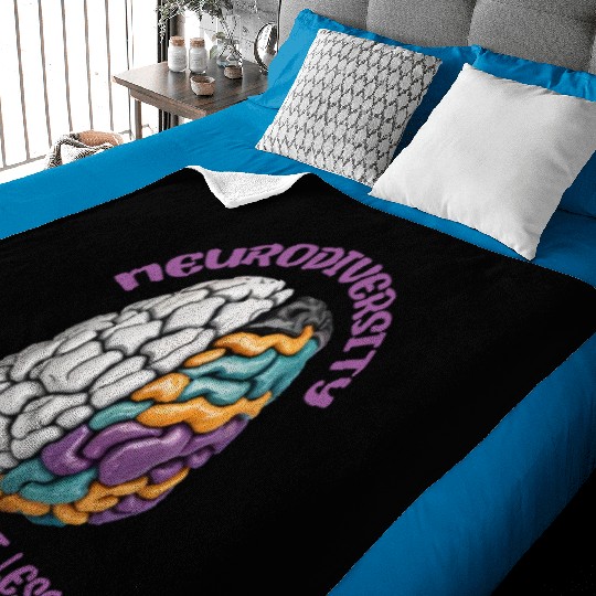 "Different, Not Less" Neurodiversity Baby Blankets
