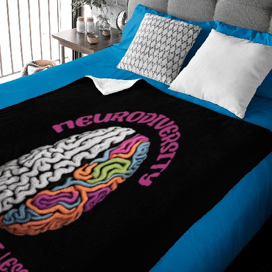 "Different, Not Less" Neurodiversity Baby Blankets
