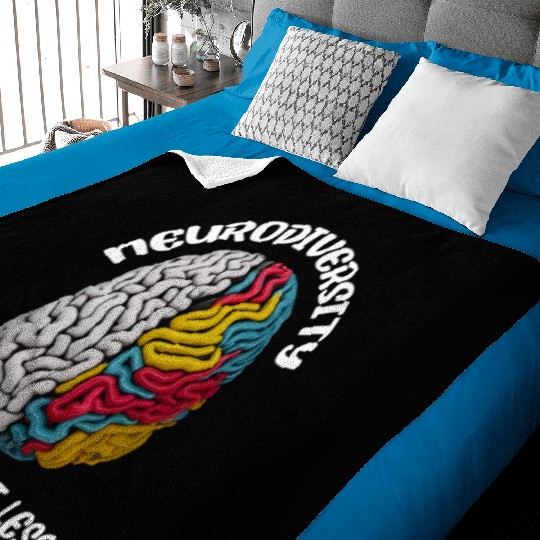 "Different, Not Less" Neurodiversity Baby Blankets