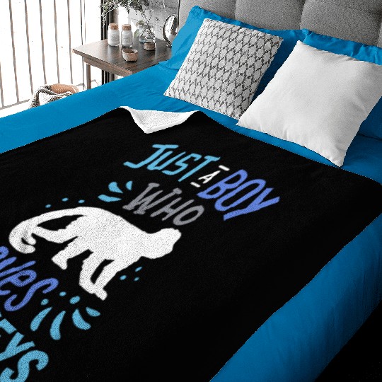 Monkeys Primate Ape Monkey Lover Baby Blankets