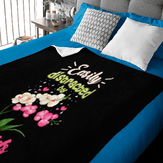 Orchid Flower Lover Art Baby Blankets