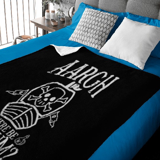 Aargh, where be me rum? - Pirate Baby Blankets