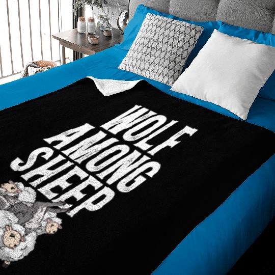 Wolf Among Sheep Wolves Animal Werewolf Wolf Lover Baby Blankets