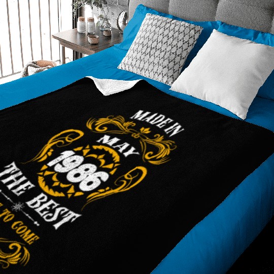 Made In May 1986 The Best Baby Blankets