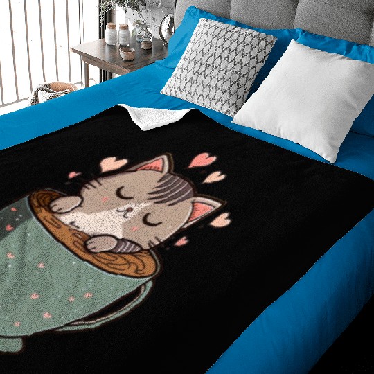 Caffeine Kitties A Sweet Valentines Day Gift Baby Blankets